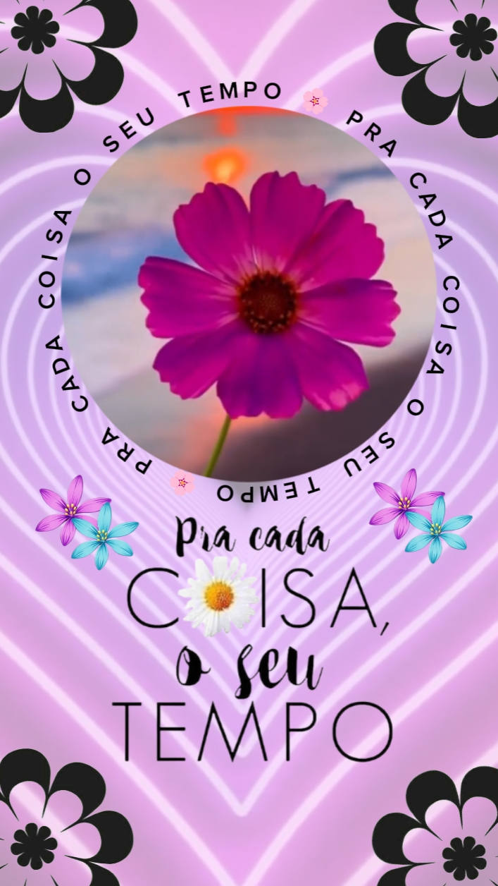 Seu tempo ...