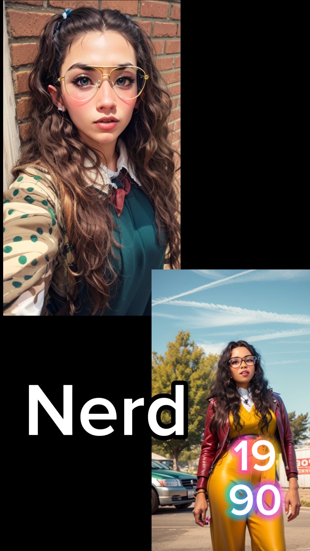 90's character looks