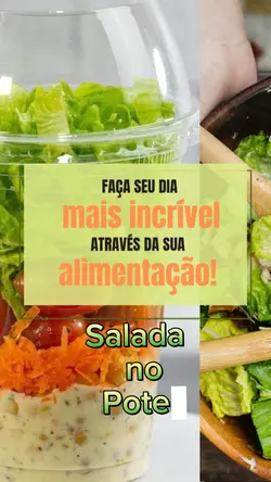 Salada no pote