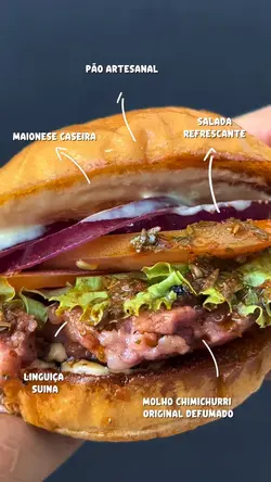 Hambúrguer detalhes