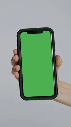 celular tela verde
