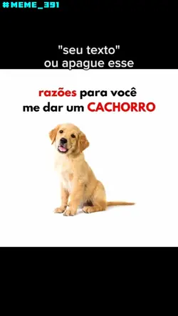 quero um cachorro!