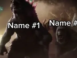 Godzilla chase