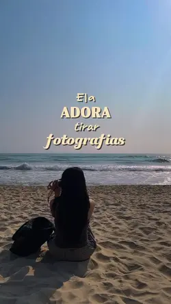 Ela adora fotografar
