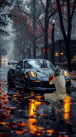 chaves lavando carro