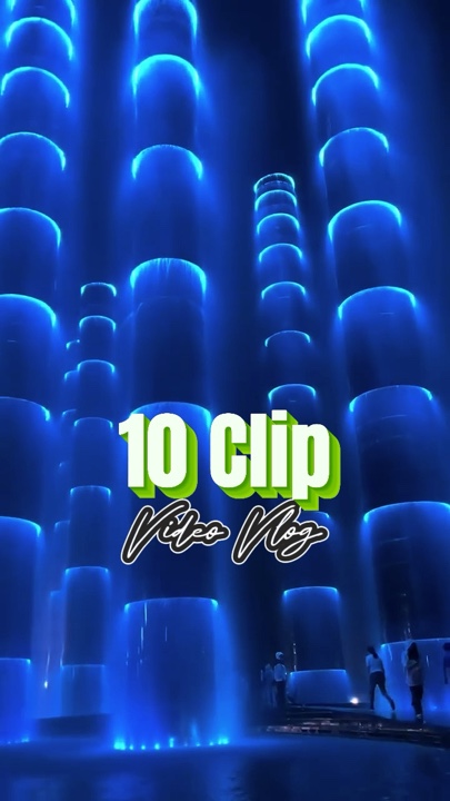 Vlog vidéo de 10 clips