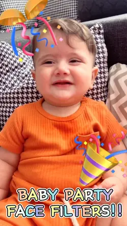 Baby Party Faces