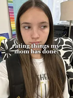 rating my mom. 😹