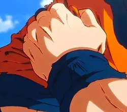 Goku powering up