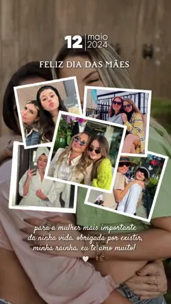Feliz dia das mães 