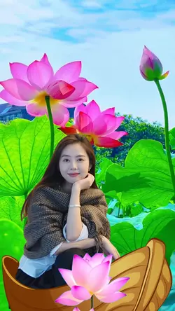 Beautiful lotus pond