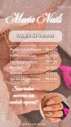 TABELA NAILS 🏆