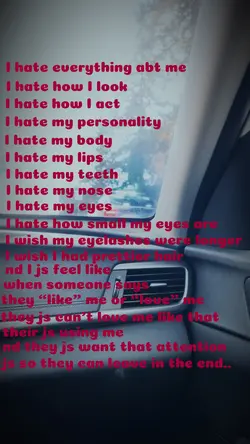 I hate..