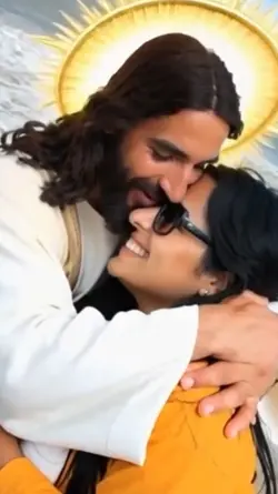 Jesus abraçando