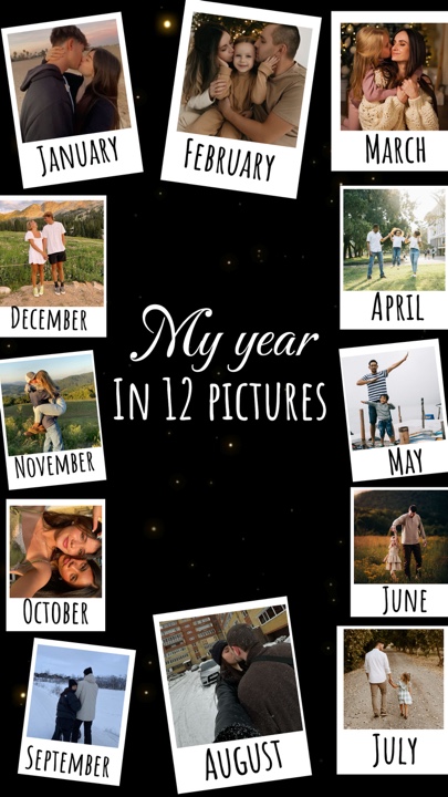 12 months Polaroid 