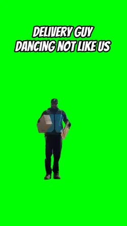 Delivery guy dancing