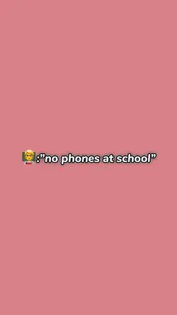 No phones at school