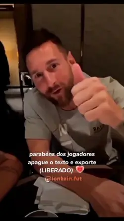Parabéns dos jogador
