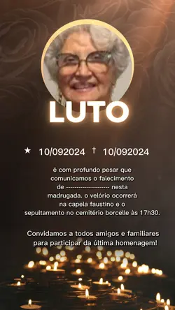COMUNICADO 
LUTO