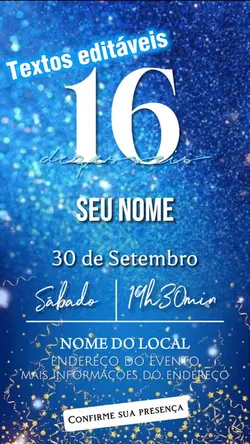 Convite aniversário 