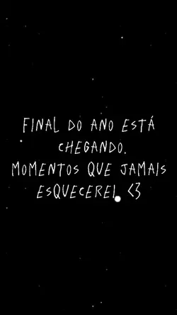 Fim de ano chegando