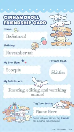 Cinnamoroll Abt Me!