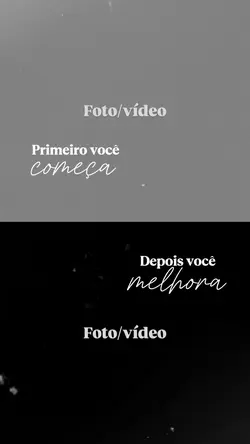 PRIMEIRO VOCÊ COMEÇA