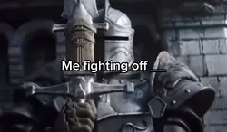 Knight fighting meme