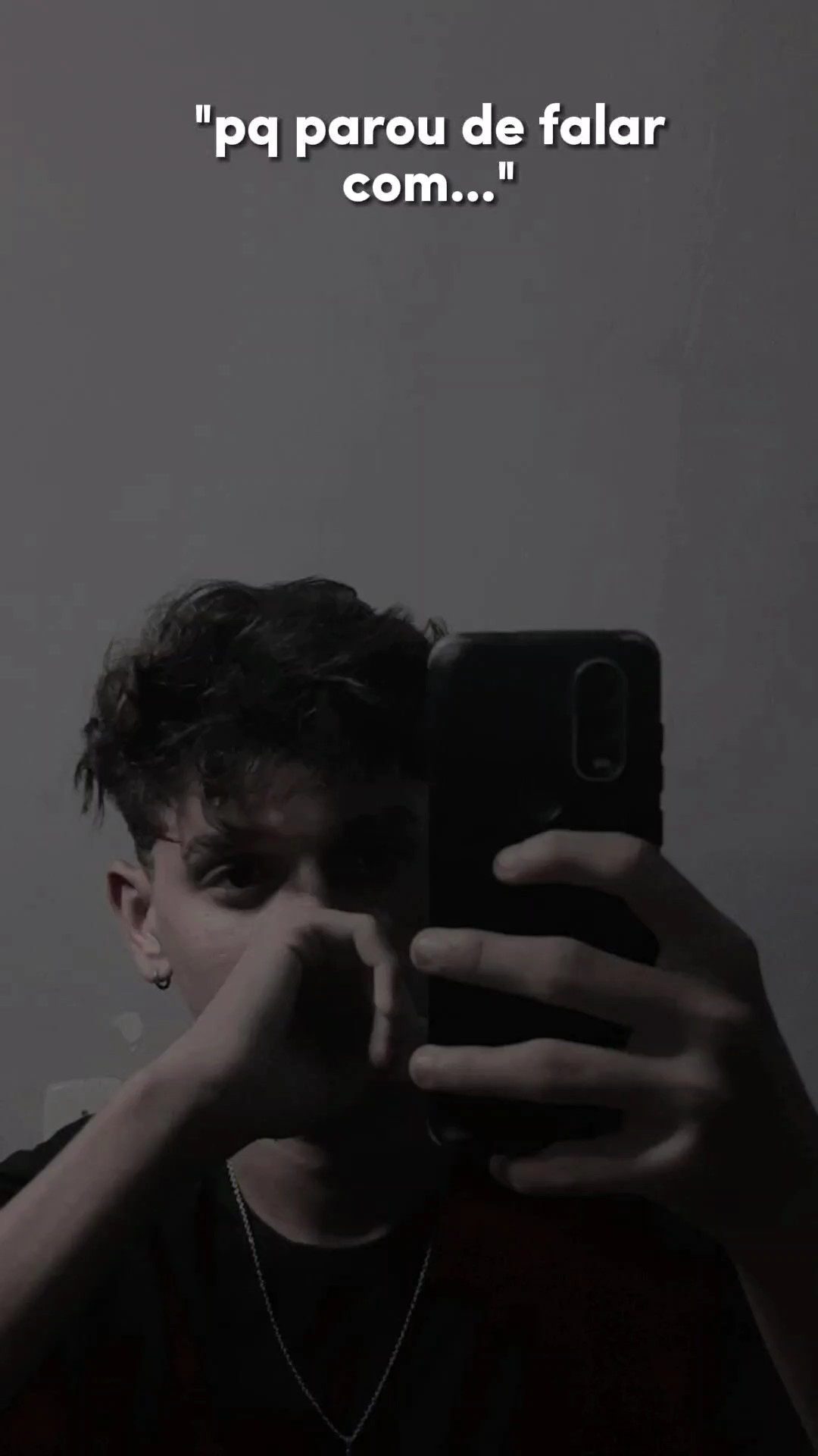 pq parou de falar..