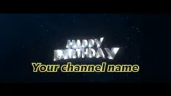 Happy birthday intro
