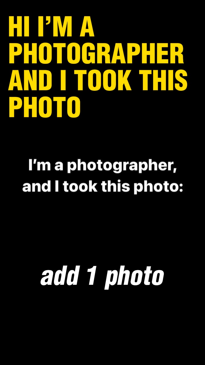 Je suis photographe