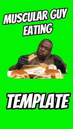 Muscular Guy Eating