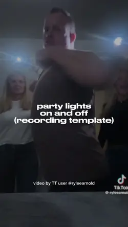 party lights on/off