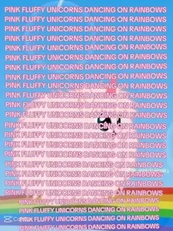 pink fluffy unicorns