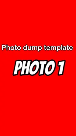 Photo dump template