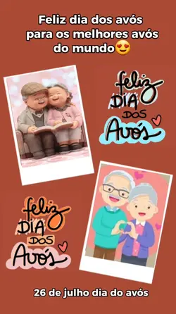 Feliz dia dos avós 