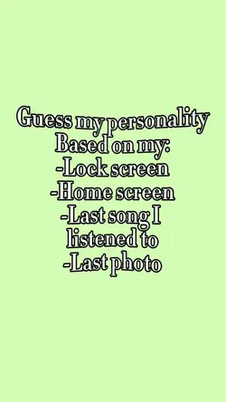 Guess my personality