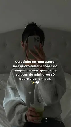 Viver em paz ✨🤍