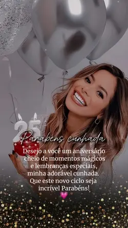 Parabéns cunhada