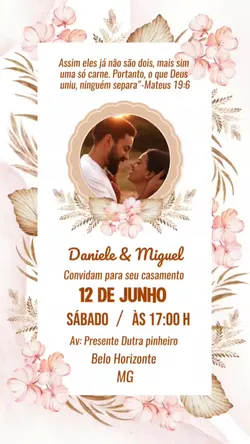 convite de casamento