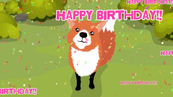Modelo de aniversário 
