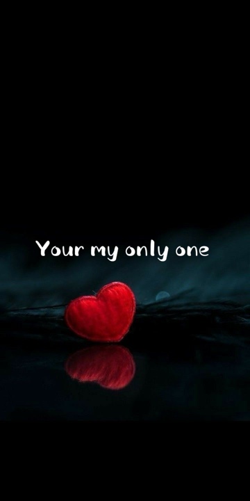 Your my only one❤️