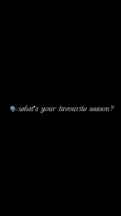 Favourite season..