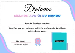 melhor avó diploma 