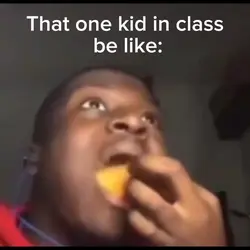 POV:Eating in class