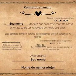 Certificado d namoro