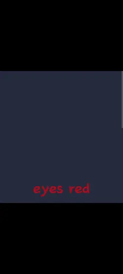 eyes red