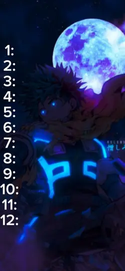My mha tier list🔥🔥🔥