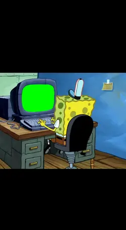SpongeBob working