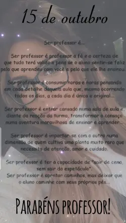 Ser professor é...